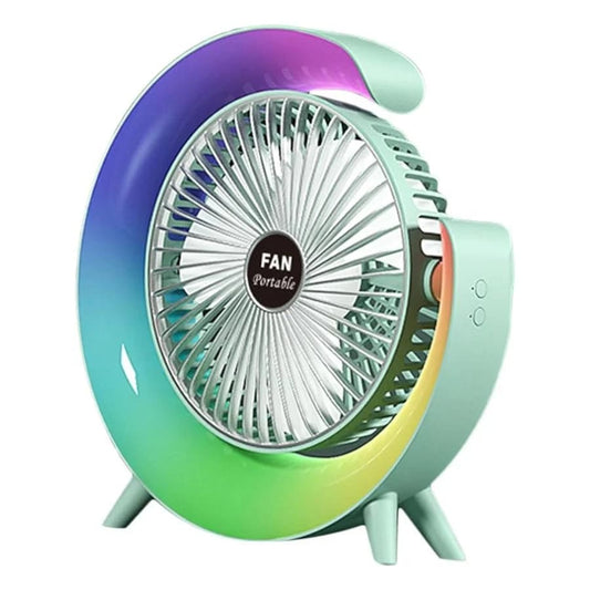 VENTILADOR DE ESCRITORIO RGB MULTICOLOR