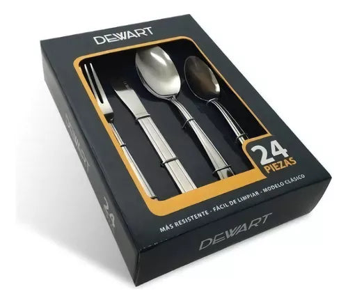 Set de Cubierto  24 piezas Marca Dewart