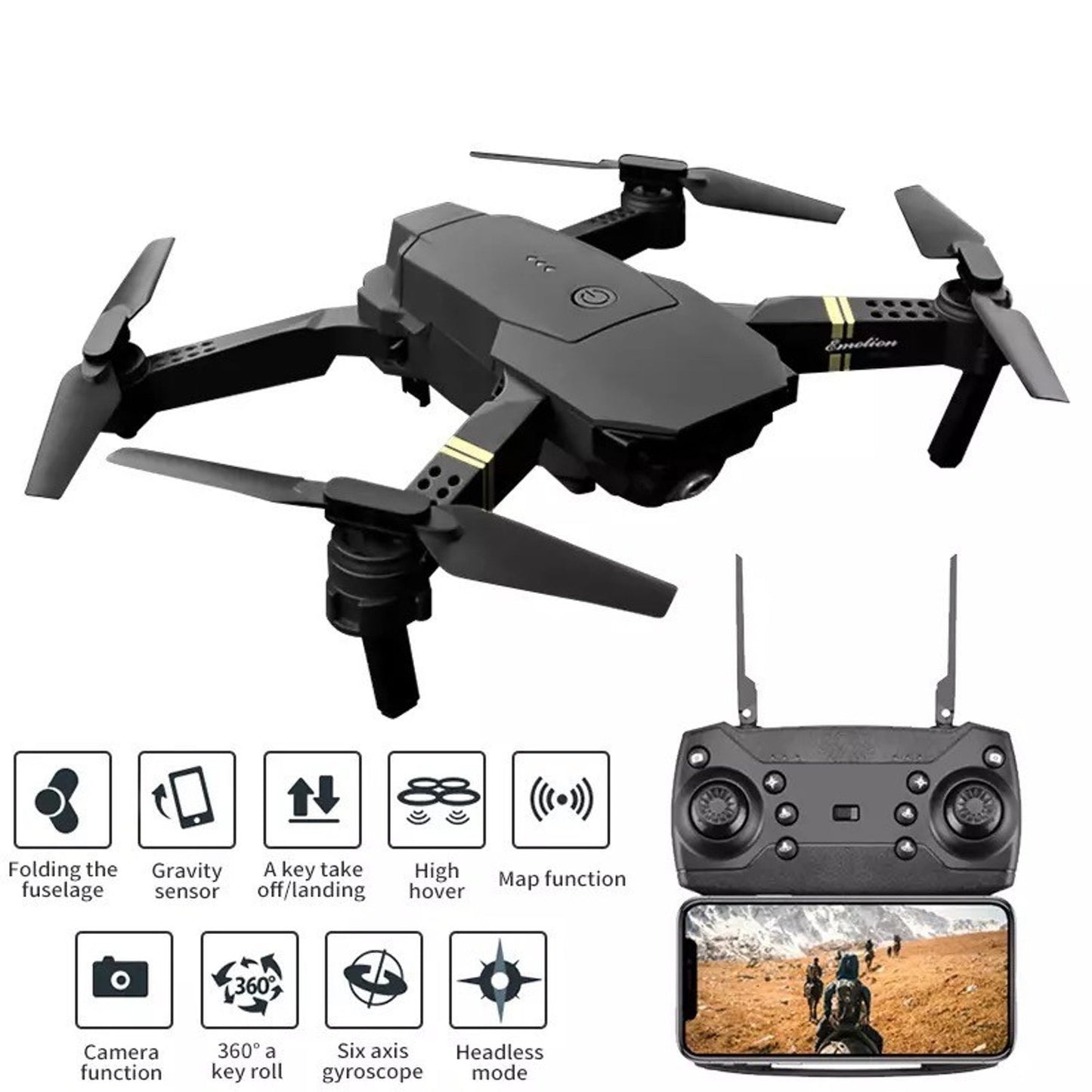 PACK 2 unidades DRONE Dual Camera 4k Ultra HD 998 PRO