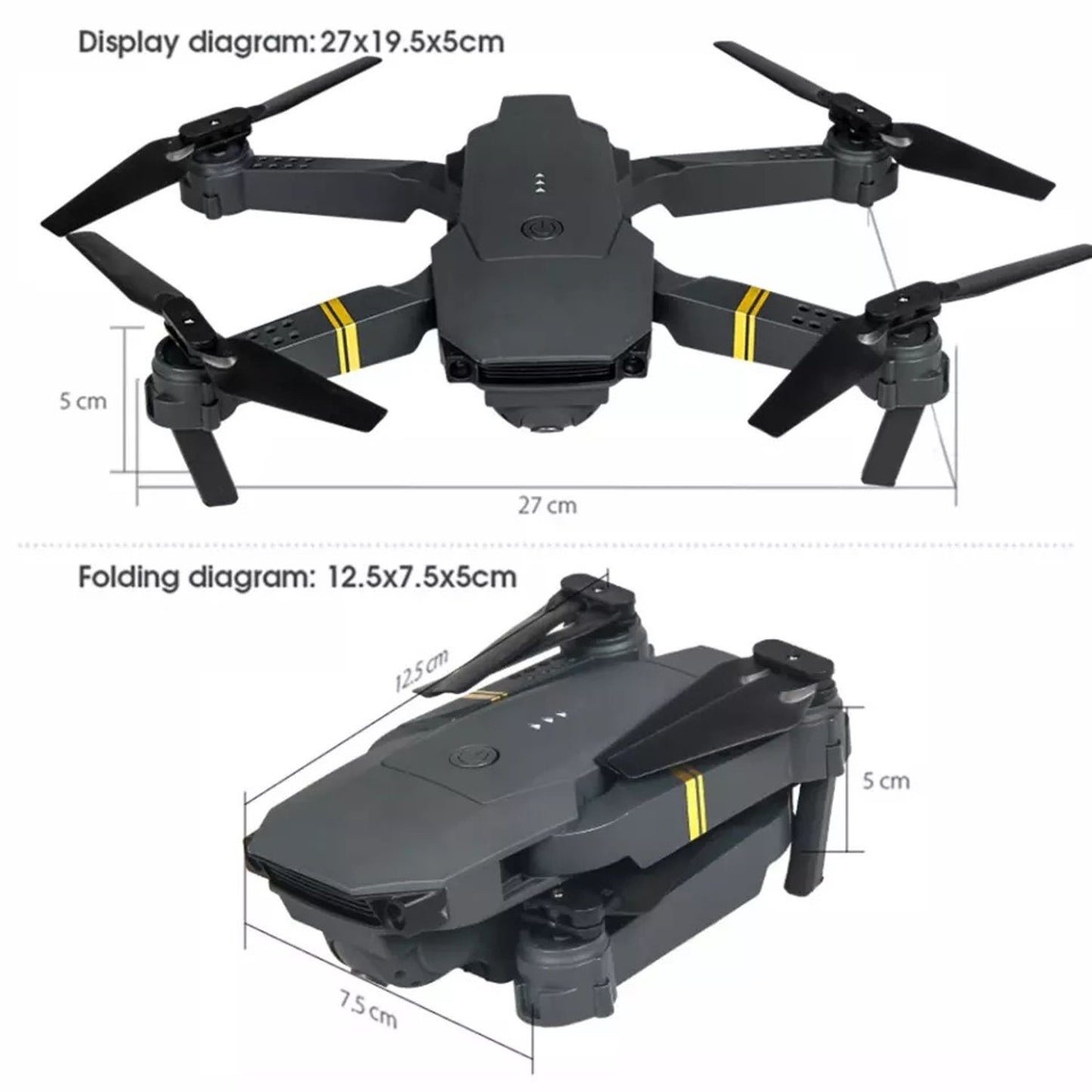 PACK 2 unidades DRONE Dual Camera 4k Ultra HD 998 PRO